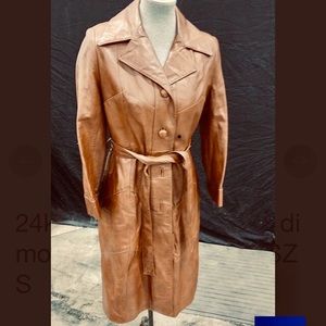 Vintage Dan Di Modes 24K Glove Leather Trench Coat